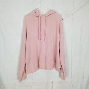 Forever 21 Pink Ribbed Hoodie